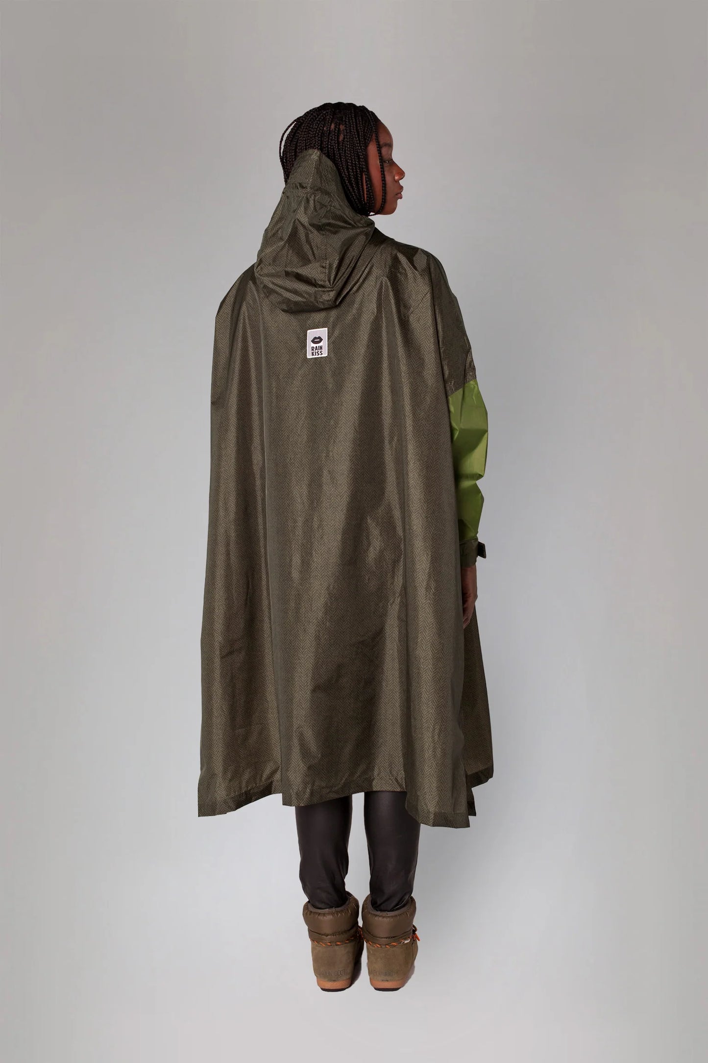 rain poncho | heringbone