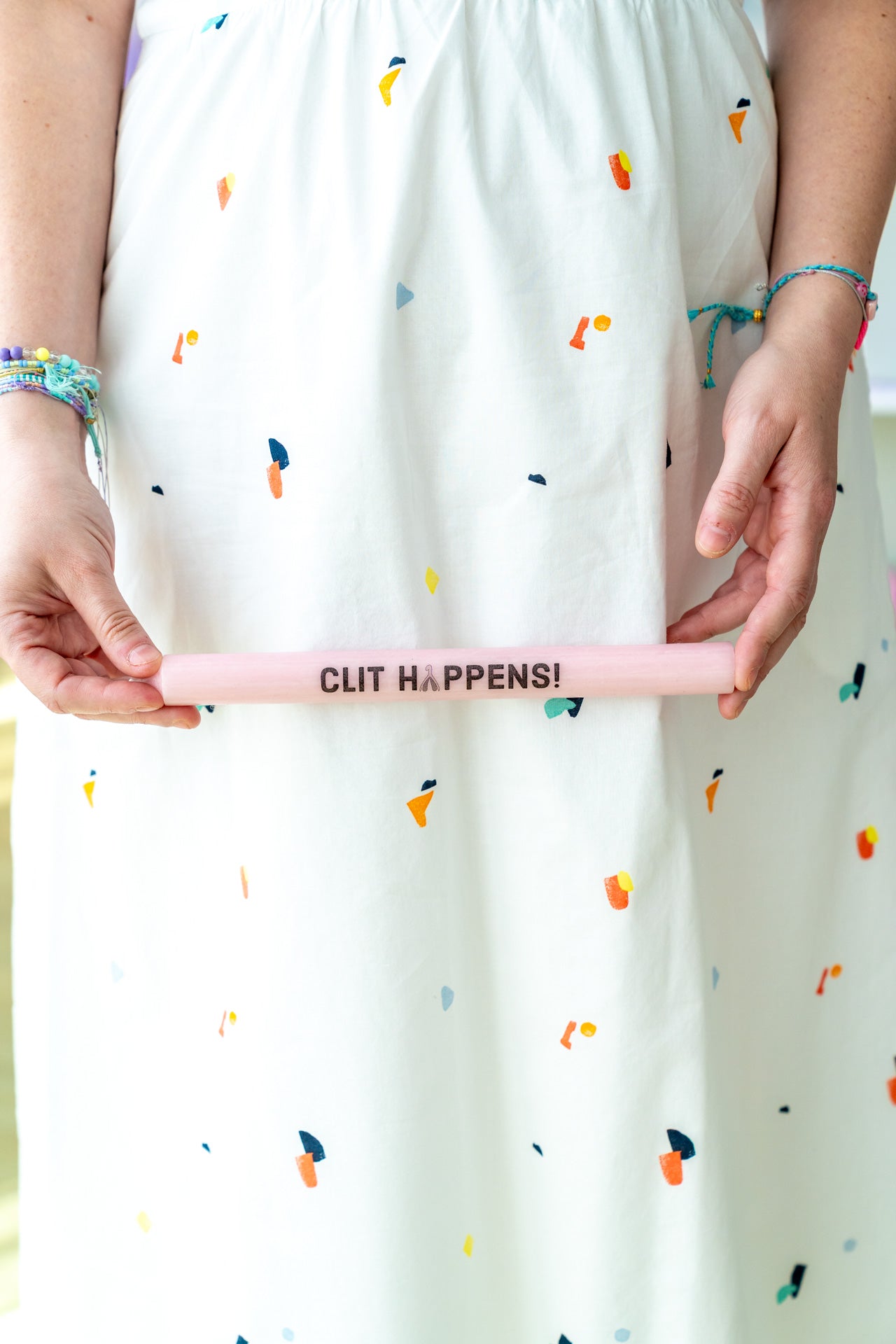 Stabkerze "Clit Happens"