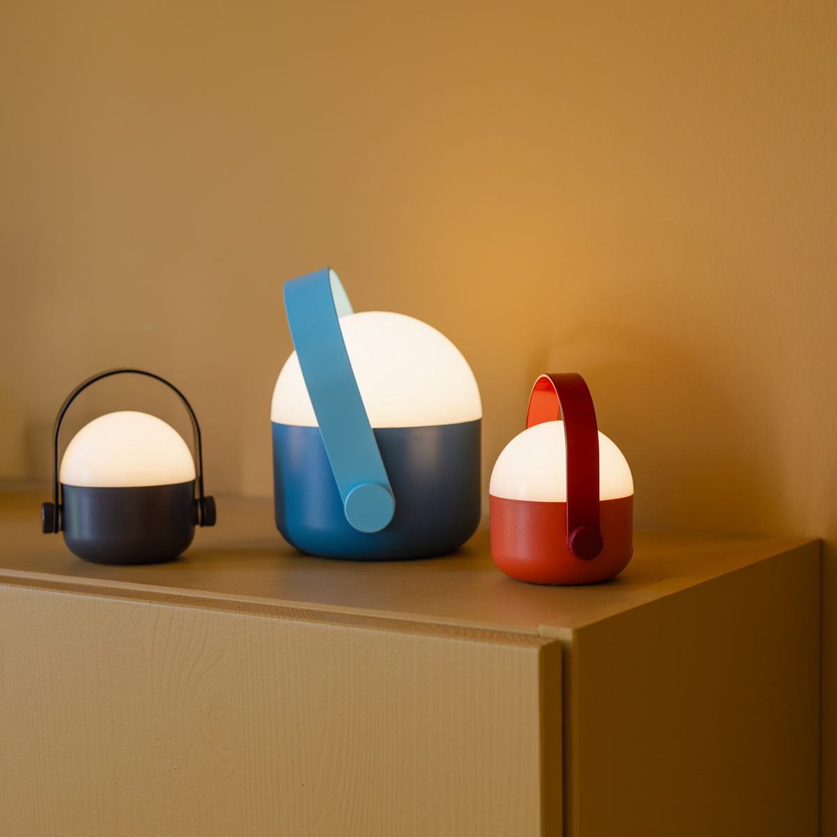 Leuchten OLE mini | 3er-Set, red