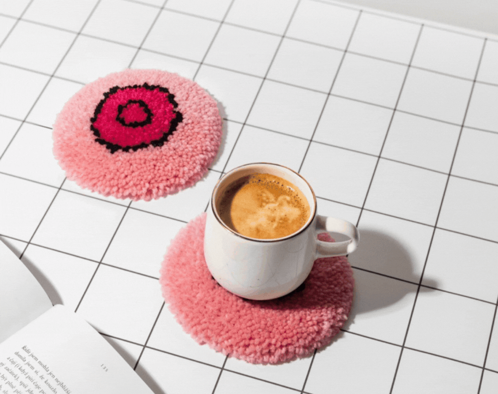 Mug Rug, oh. hello