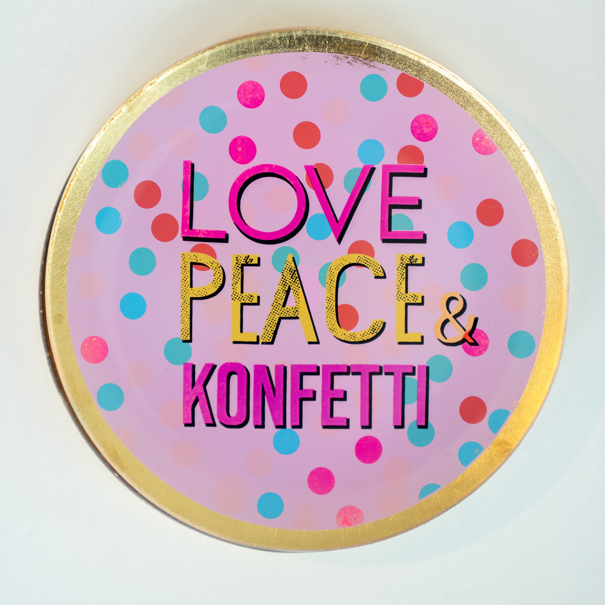 Glasteller, love plates | love, peace & konfetti