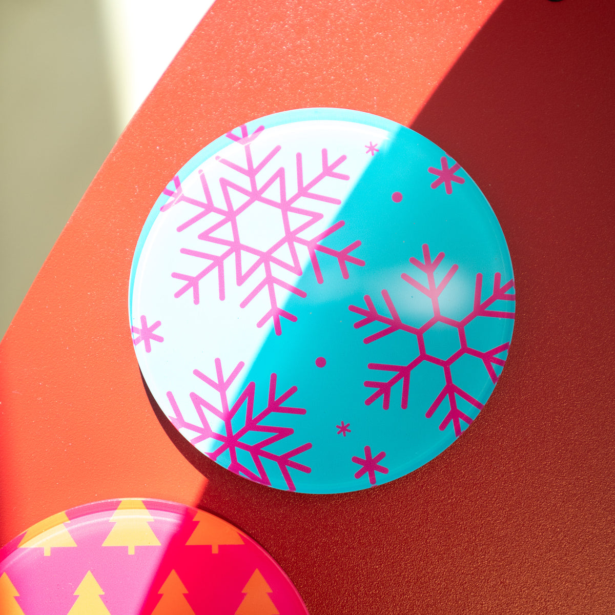 Acryl-Untersetzer | Snowflake