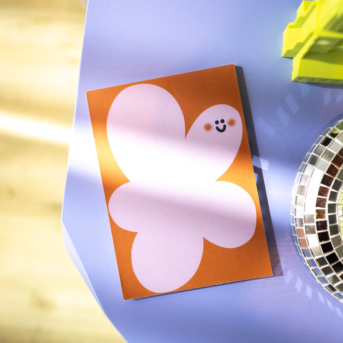 Notizblock Blume | fliederbraun
