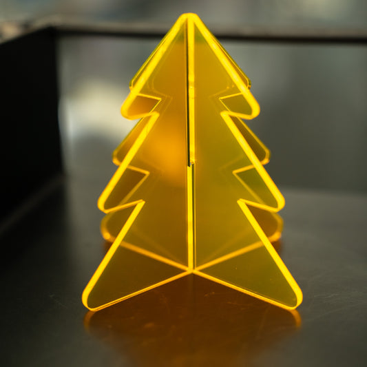 3D Acryl-Tannenbaum | Neonorange