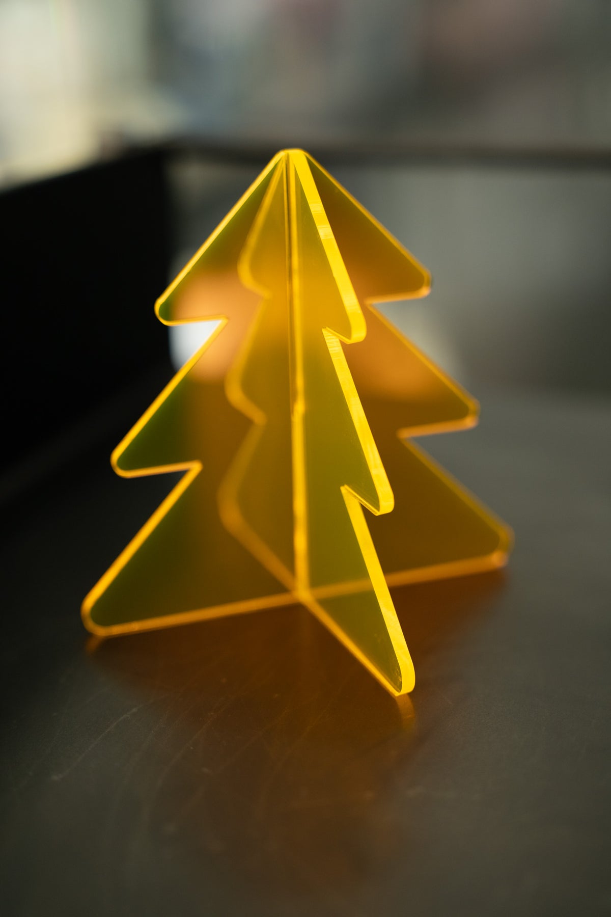 3D Acryl-Tannenbaum | Neonorange