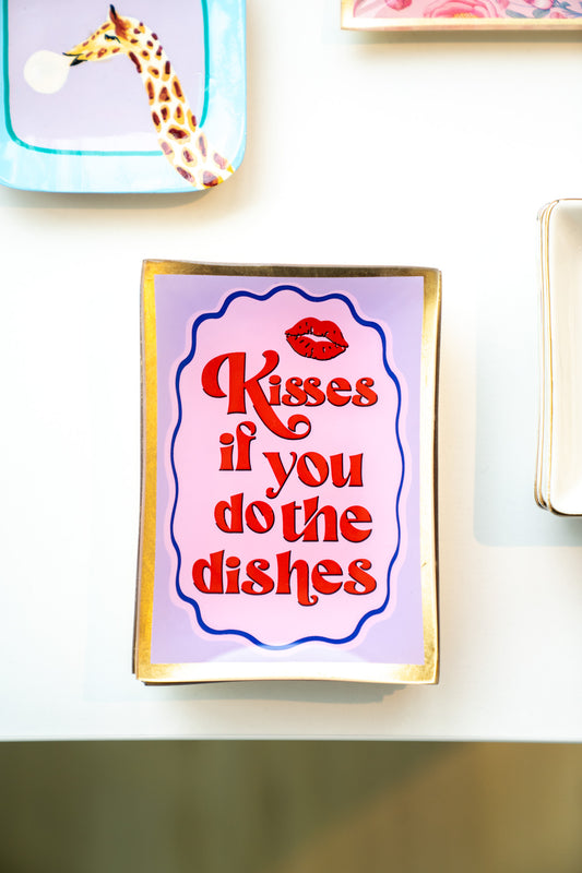 Glasteller, love plates | kisses if you do the dishes