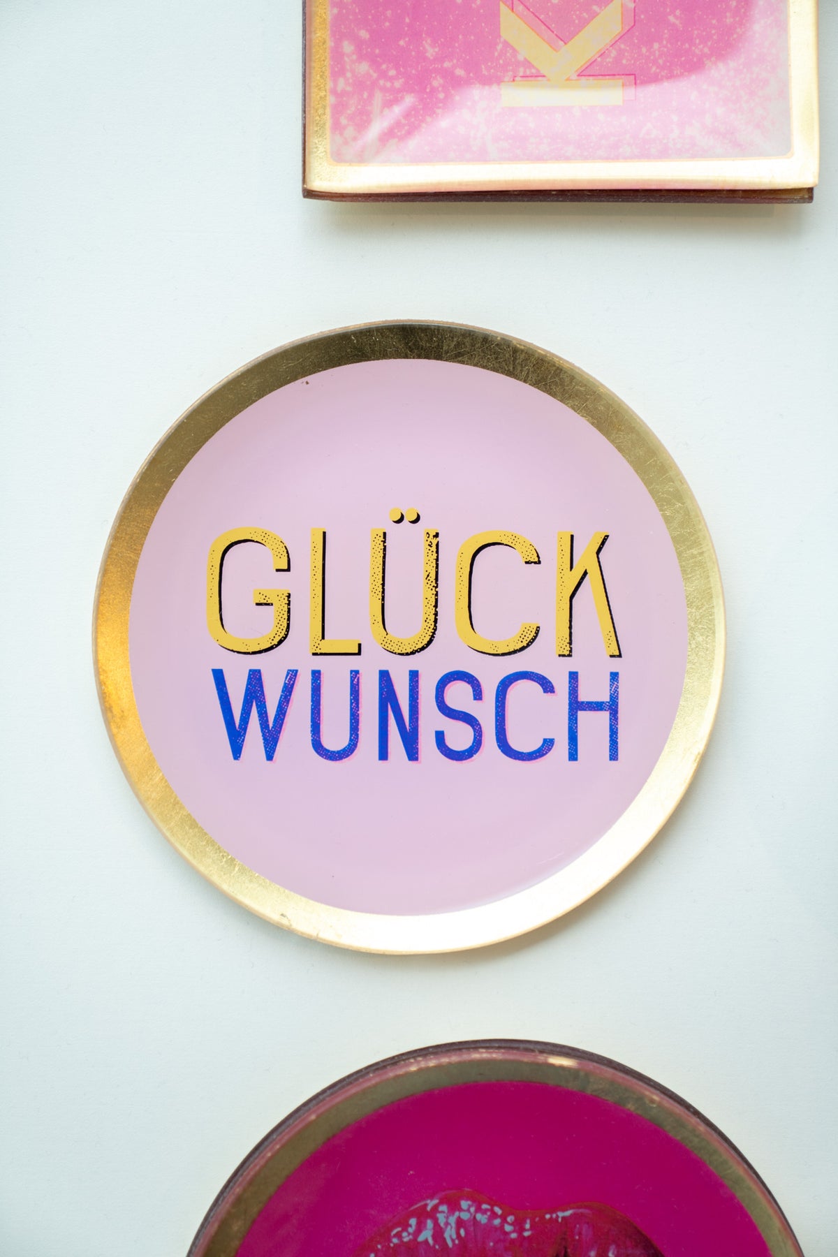 Glasteller, love plates | glückwunsch