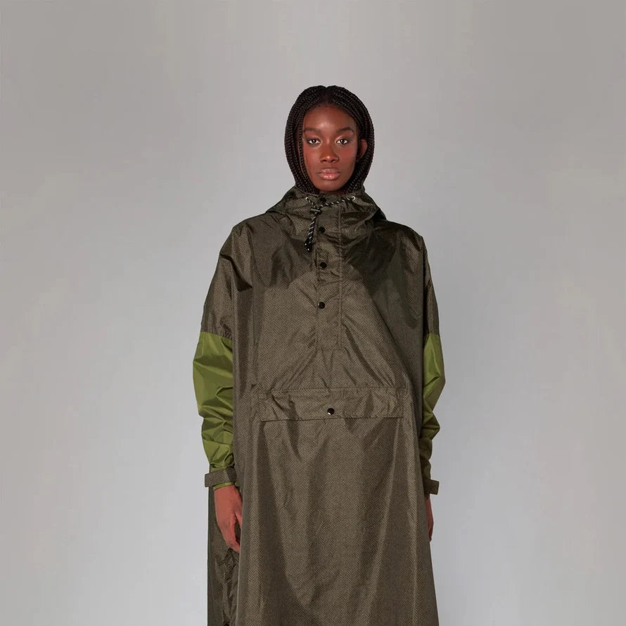 rain poncho | heringbone