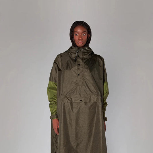 rain poncho | heringbone